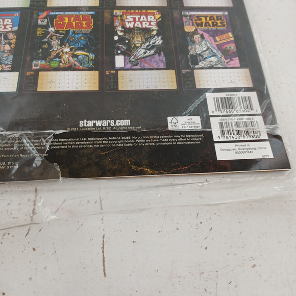 4X Star Wars 16-Month Oversized Calendars 2011–2014 Includes Exclusive Poster - Picture 10 of 12